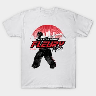 Marc-Andre Fleury Chicago Skyline T-Shirt